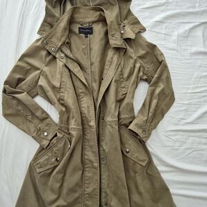 Women's Olive Hooded Jacket